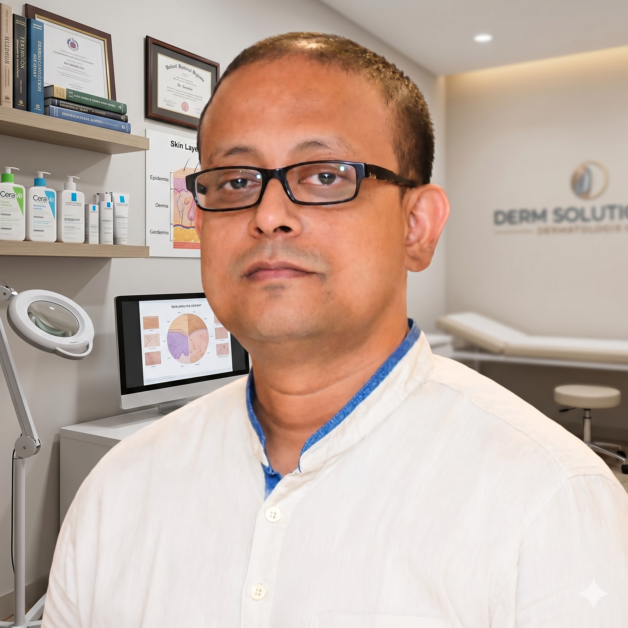 Dr. Anal Jyoti Bordoloi examining patient